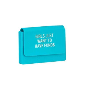 NWT silicone girls just wanna have funds wallet